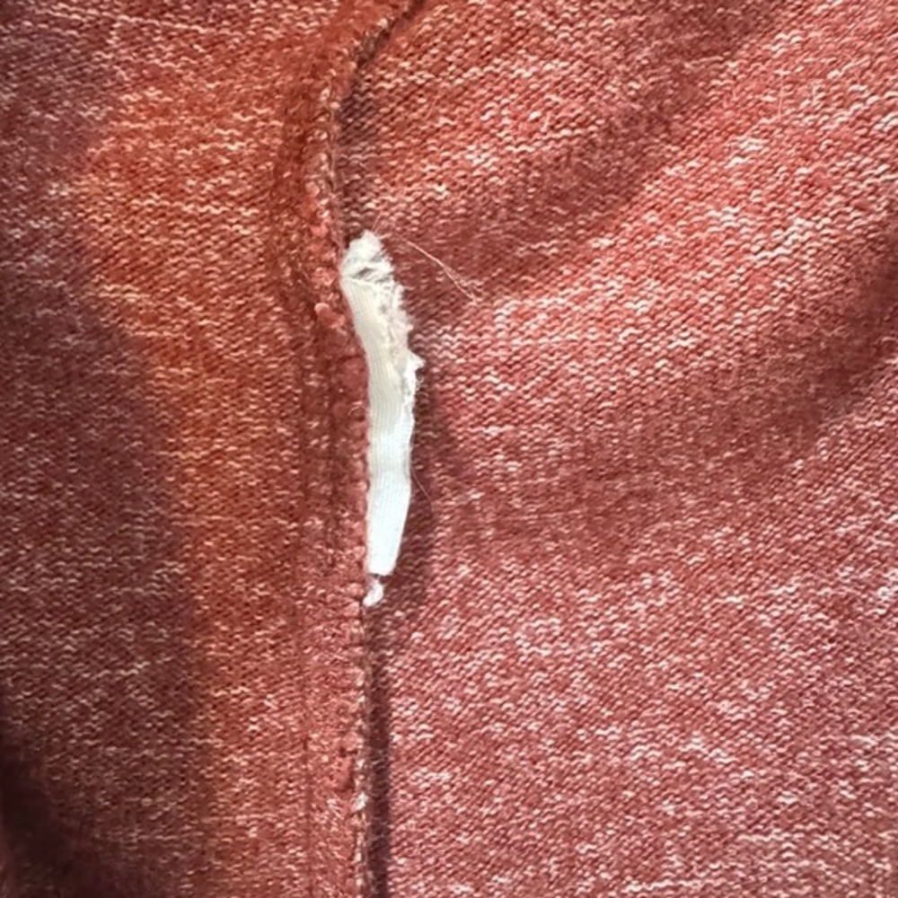 Abercrombie & Fitch Soft A&F Cozy Womens Large‎ Burgundy Good V-Neck Long Sleeve - Picture 9 of 11